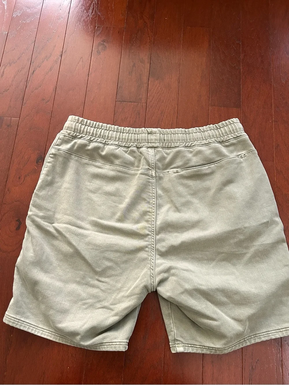 Zara DNWR Khaki Elastic Waist Drawstring Chino Shorts Men's Size Large